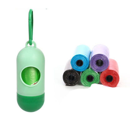 Pet Trash Bag Dog Poop Bags For Waste Refuse Cleanup Light green 5pcs bag