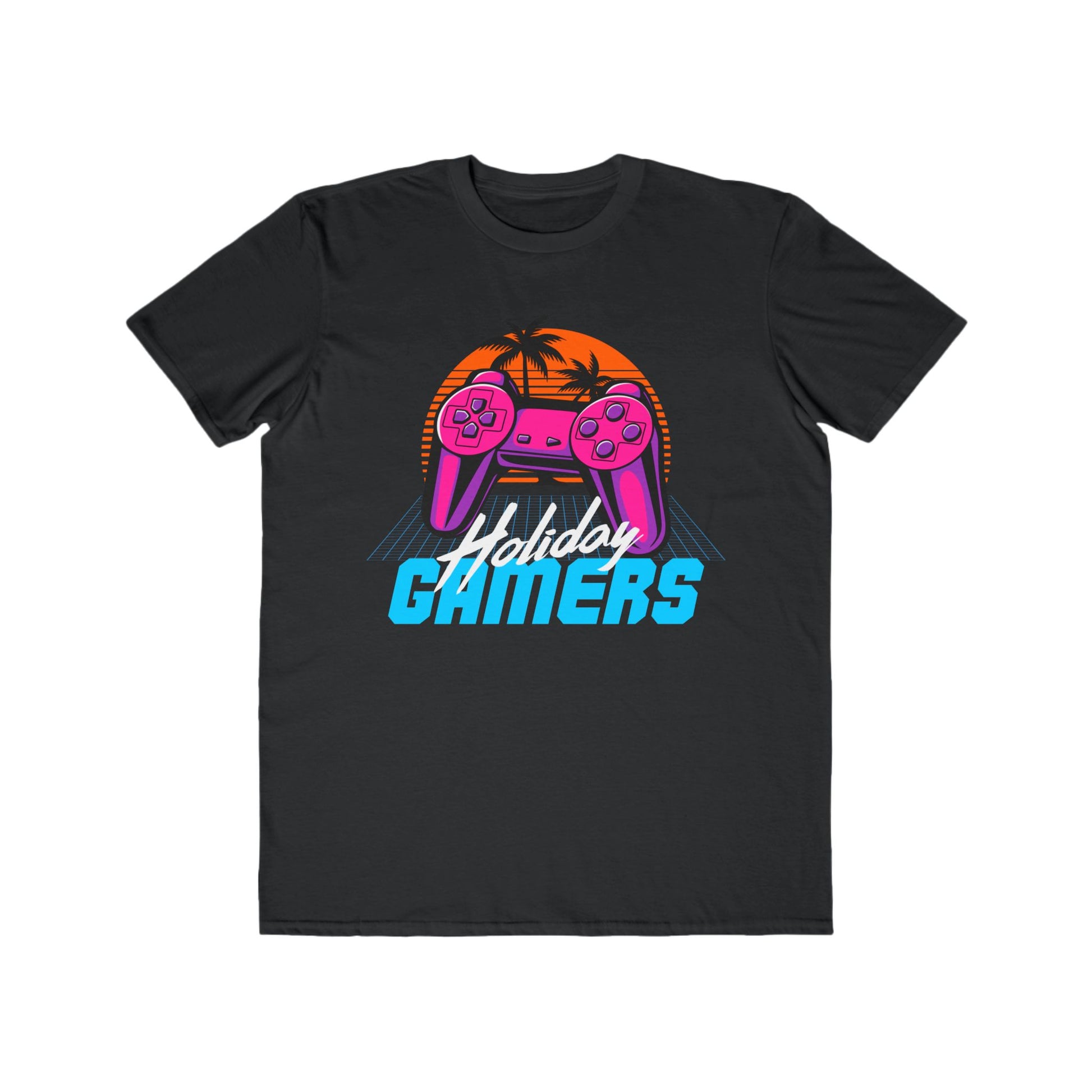 Men's Gaming Holiday Tee, Perfect for Gamers, Summer Vibes, Gift for Birthdays, Casual Wear, Collector's Item Black