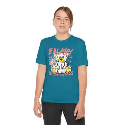 Youth Graphic Tee - 'Energy' Bear Design | Fun, Trendy T-Shirt for Kids, Birthday Gift, Everyday Wear, Cool Summer Style