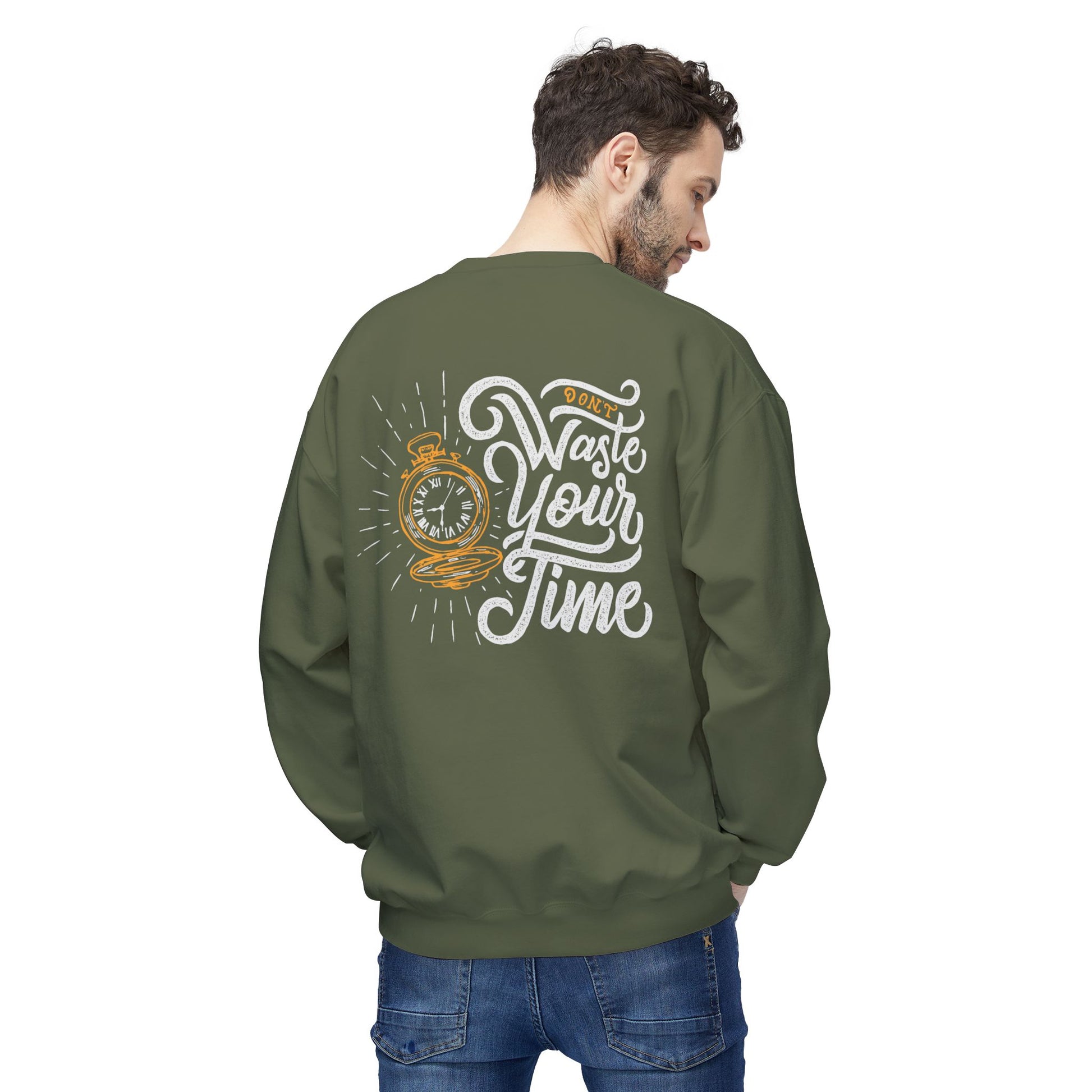 Time Reminder Crewneck Sweatshirt | Cozy Gift for Friends, Casual Wear, Motivation, Birthdays, Fun Philosophy Fashion