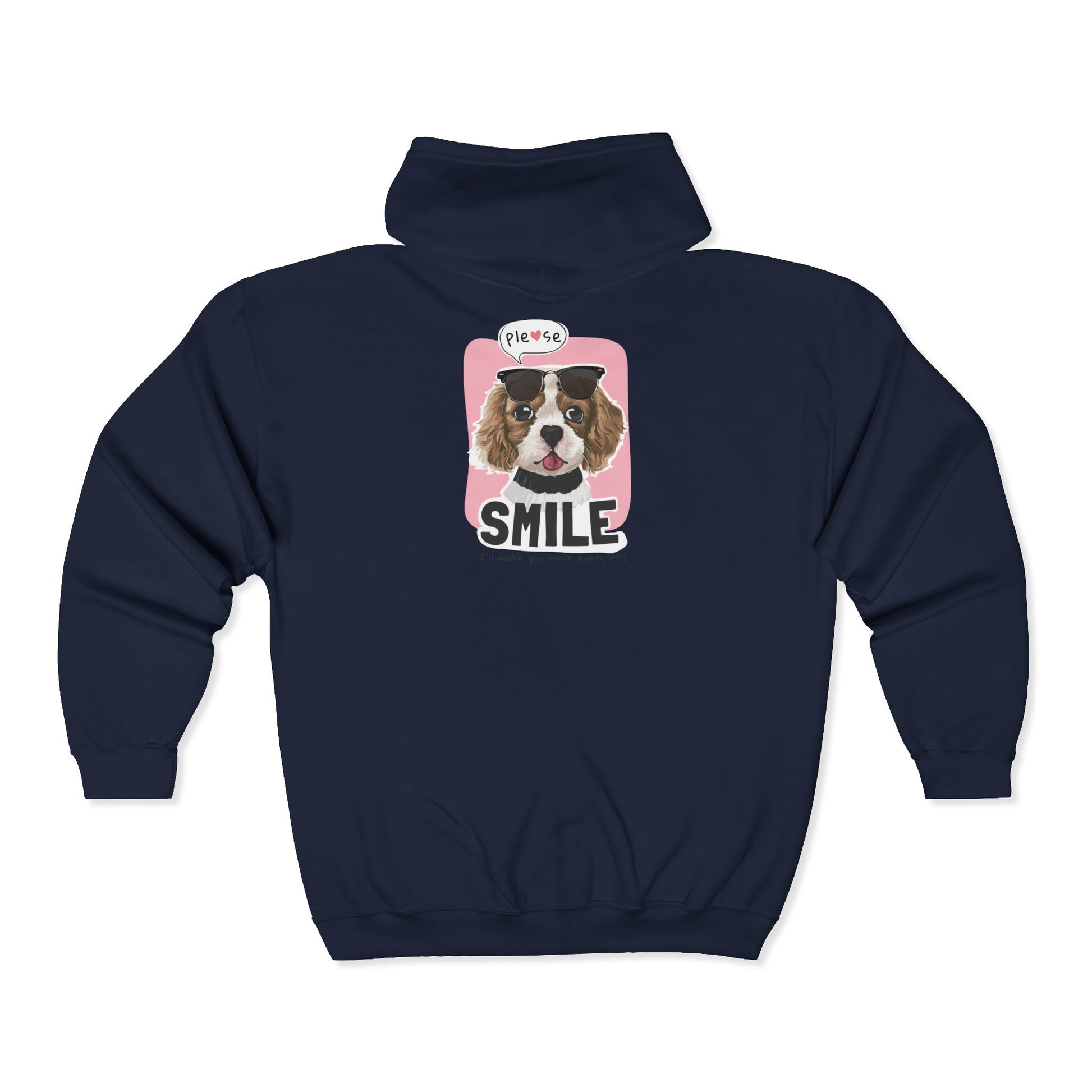 Cavalier King Charles Spaniel Sunglasses Zip Hoodie