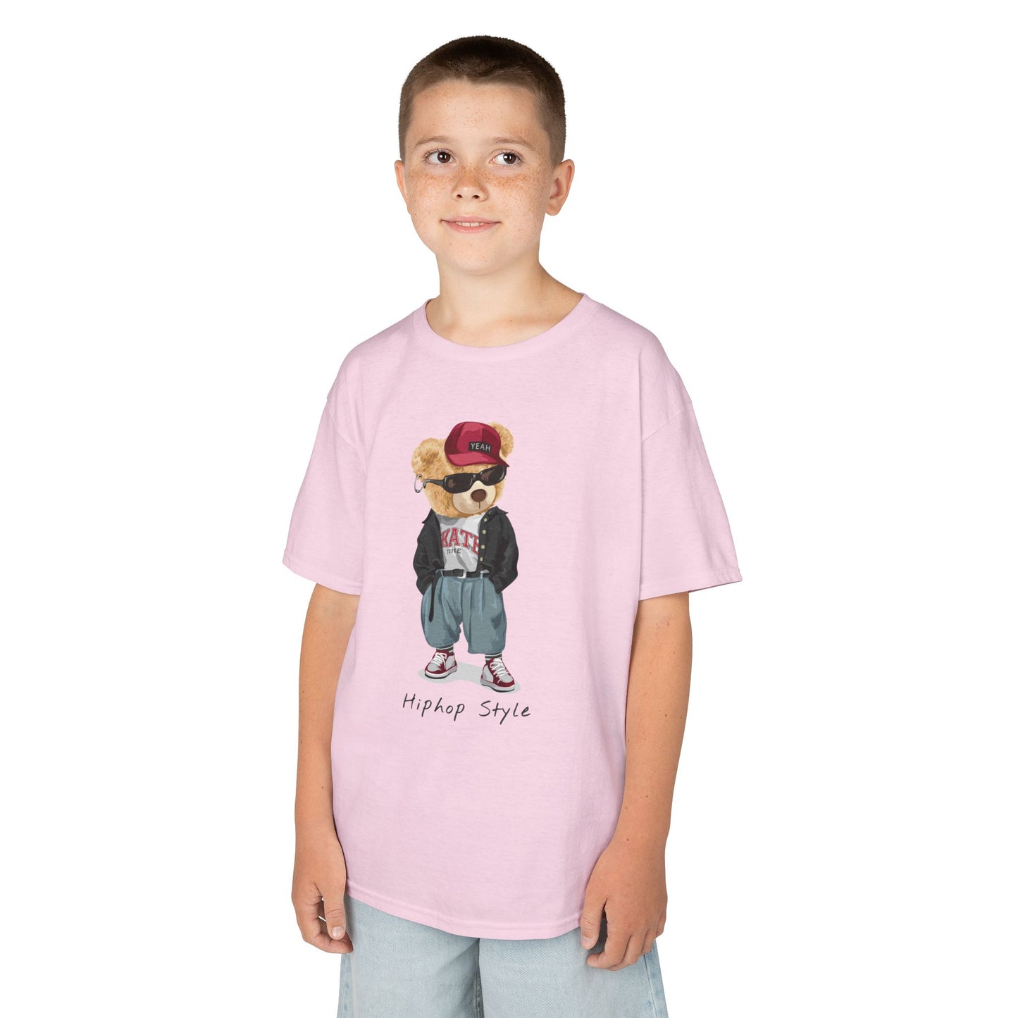 Trendy Kids Tee, Cool Bear Graphic Tee, Youth Fashion T-Shirt, Street Style Kids Shirt, Unique Kids Apparel, Fun Summer Tee