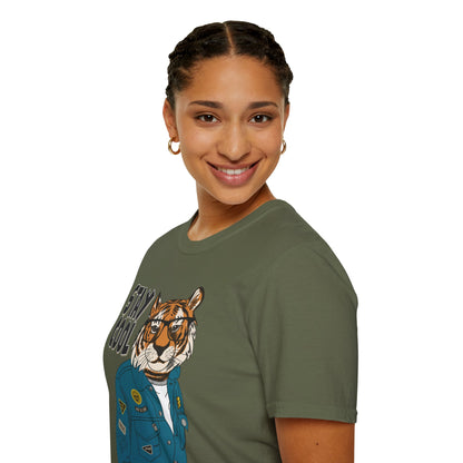 Cool Tiger Graphic T-Shirt | Stay Cool Tee, Unisex Sizes, Casual Wear, Gift for Animal Lovers, Everyday Style