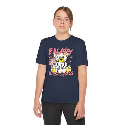 Youth Graphic Tee - 'Energy' Bear Design | Fun, Trendy T-Shirt for Kids, Birthday Gift, Everyday Wear, Cool Summer Style