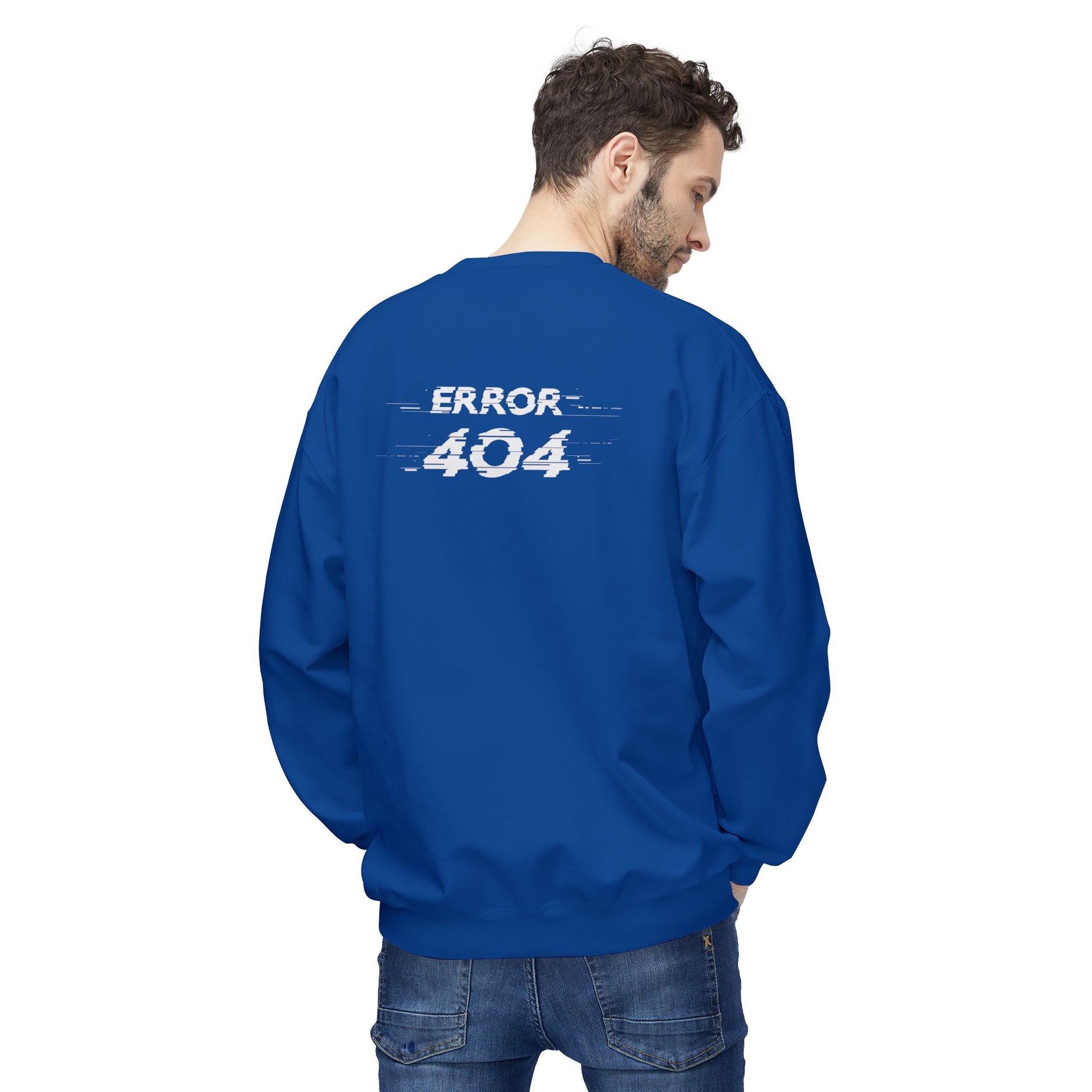 Error 404 Crewneck Sweatshirt, Funny Gift for Tech Lovers, Unisex Fleece Sweater, Casual Outfit, Geeky Humor Clothing