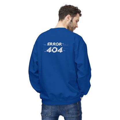 Error 404 Crewneck Sweatshirt, Funny Gift for Tech Lovers, Unisex Fleece Sweater, Casual Outfit, Geeky Humor Clothing