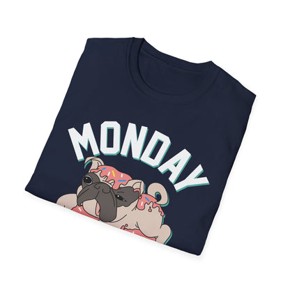 Cozy Cartoon Tee: Perfect for Lazy Days & Dog Lovers, Unisex Softstyle T-Shirt, Relaxed Fit, Casual Shirt, Cute Dog Design, Everyday Wear