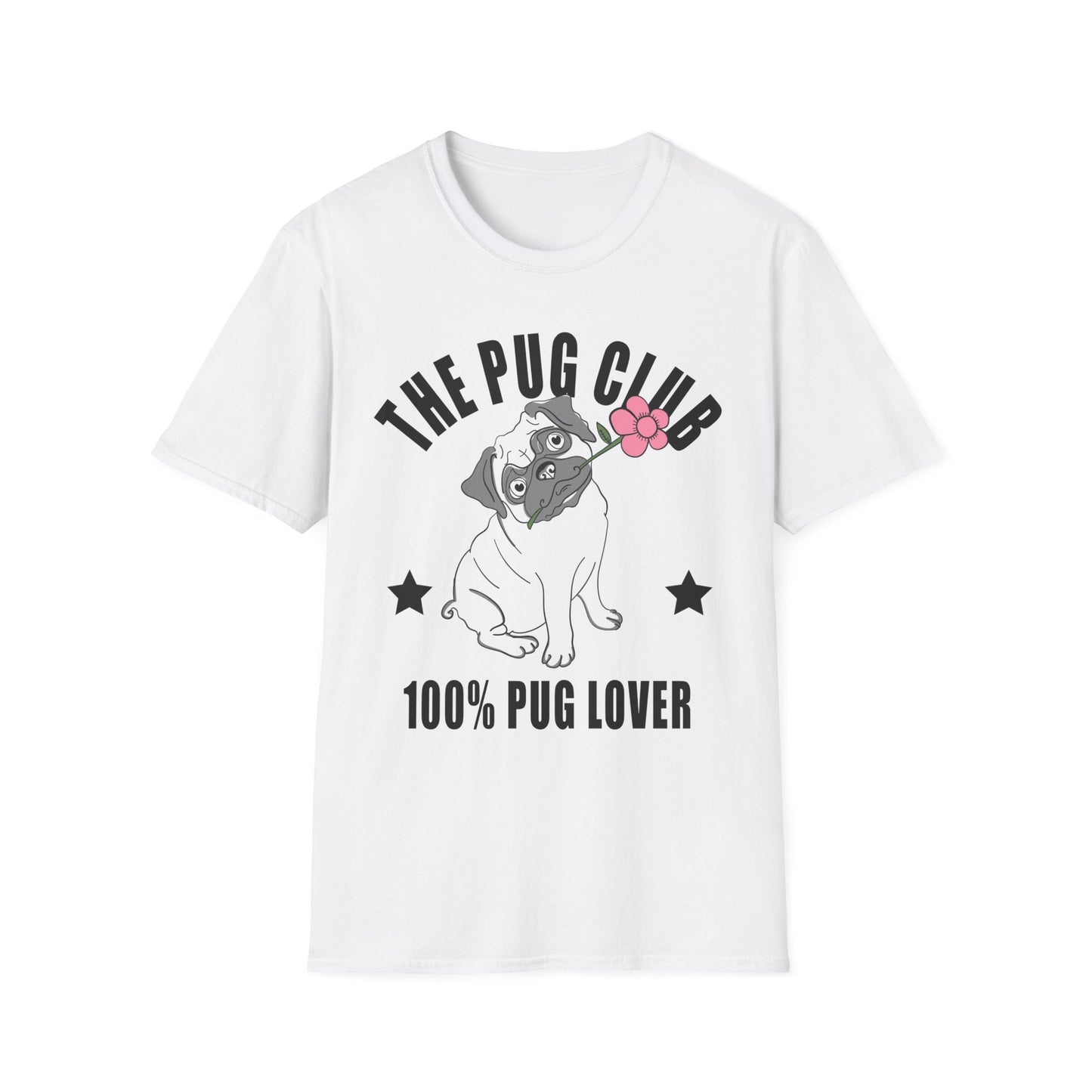 Funny Pug Lover T-Shirt, Pet Owner Gift, Dog Club Tee, Cute Animal Shirt, Pug Enthusiast Apparel White