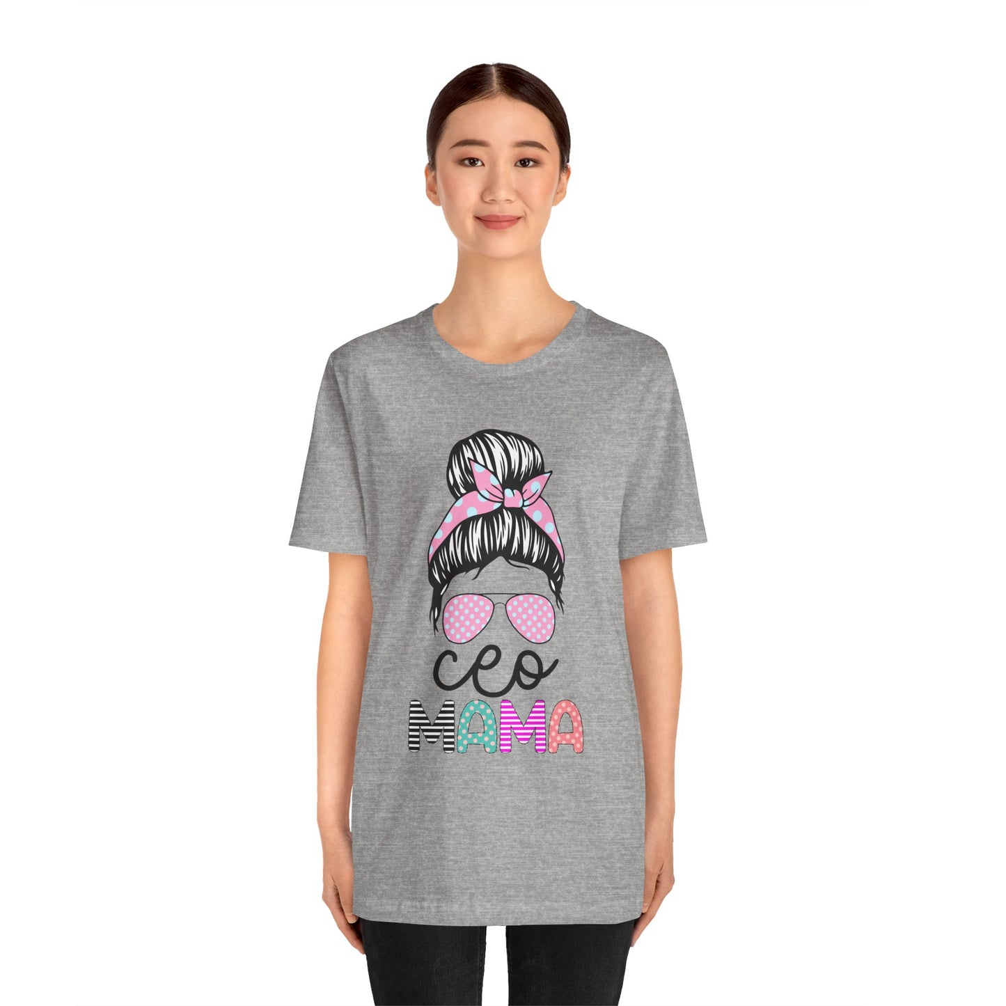 CEO Mama Graphic Tee, Unisex T-Shirt for Moms, Gift for New Mothers, Casual Summer Top, Fun Parenting Apparel, Mother's Day Gift
