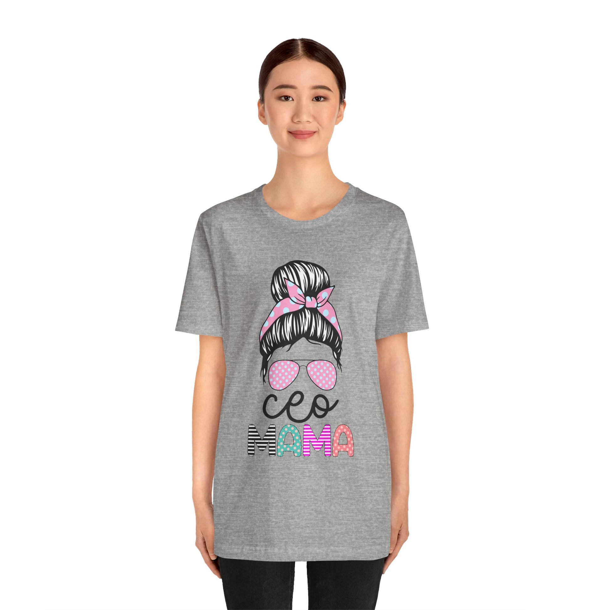 CEO Mama Graphic Tee, Unisex T-Shirt for Moms, Gift for New Mothers, Casual Summer Top, Fun Parenting Apparel, Mother's Day Gift