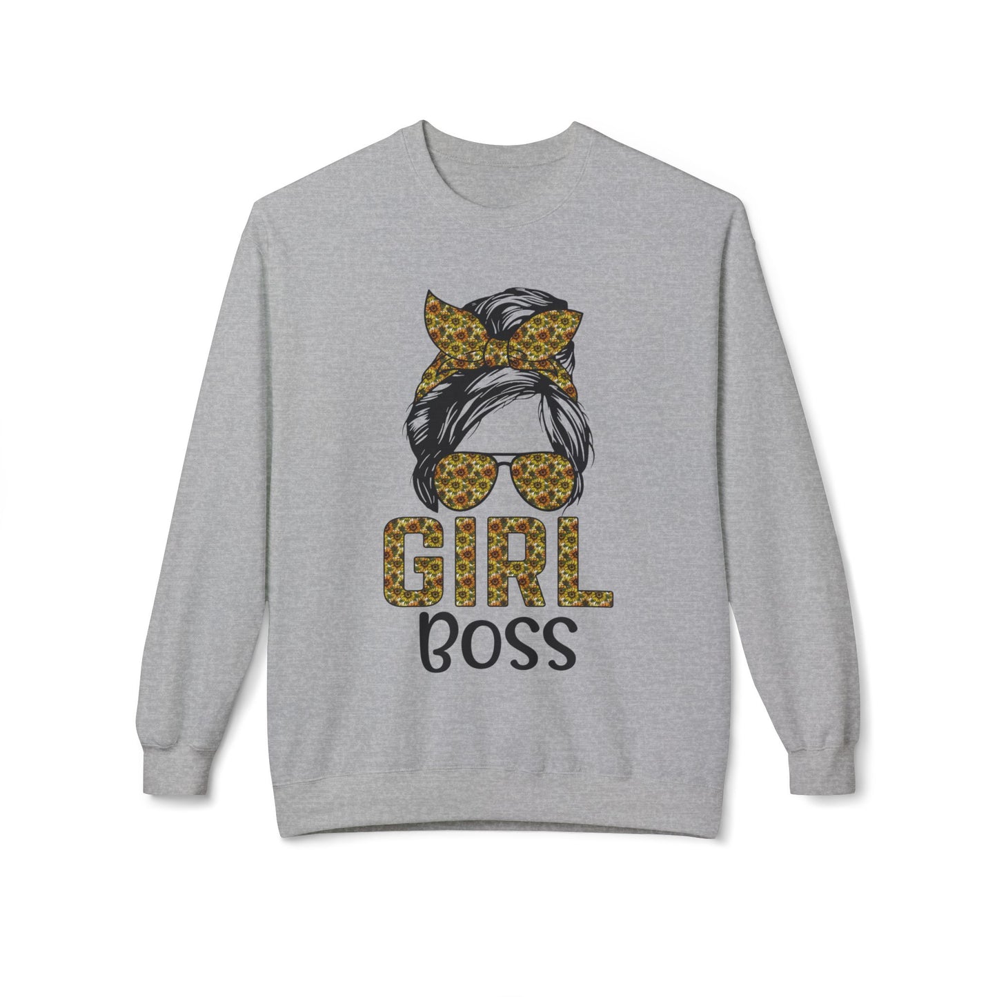 Empowerment Crewneck Sweatshirt, Girl Boss Sweatshirt, Women's Fashion, Cozy Style, Motivational Gift, Casual Wear Sport Grey