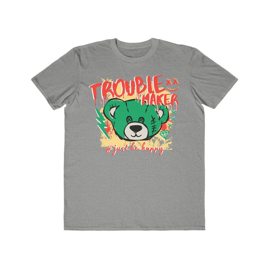 Urban Wear For Men - Trouble Maker Bear, Fun Casual Wear, Gift for Him, Trendy Fashion T-Shirt, Unique Summer Outfit Heather Grey