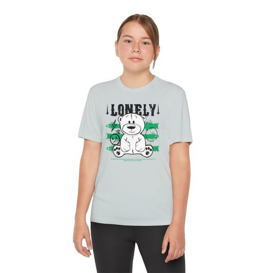 Youth Competitive Spirit Tee - Trendy Bear Graphic T-Shirt for Tweens, Unique Gift, Youth Sportswear, Cool Vintage Tee, Perfect for Holidays Silver