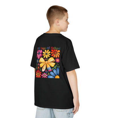 Colorful 100 Days of School Kids Tee, Flower Print T-Shirt for Students, End of Year Celebration Shirt, Fun School Day Wear, Gift for Kids