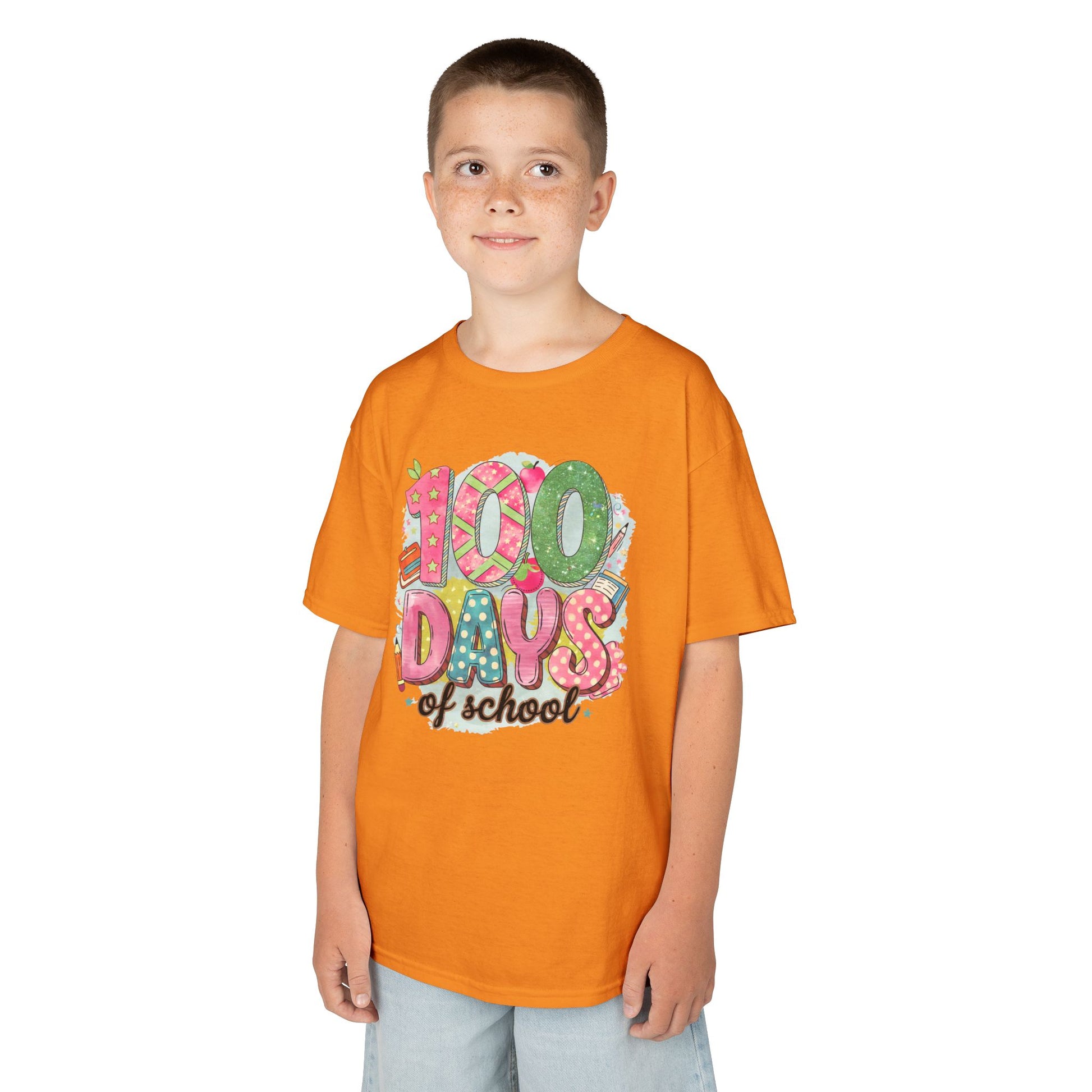 Kids 100 Days of School Tee, Fun t-shirt for kids, Milestone celebration shirt, Perfect for school events, Unique kids' apparel