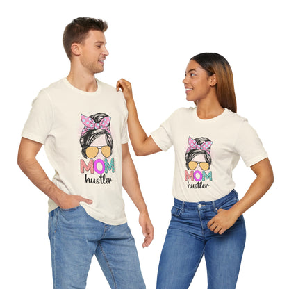 Mom Hustler Graphic Tee, Trendy Shirt for Moms, Mother's Day Gift, Motivational Tee, Casual Wear