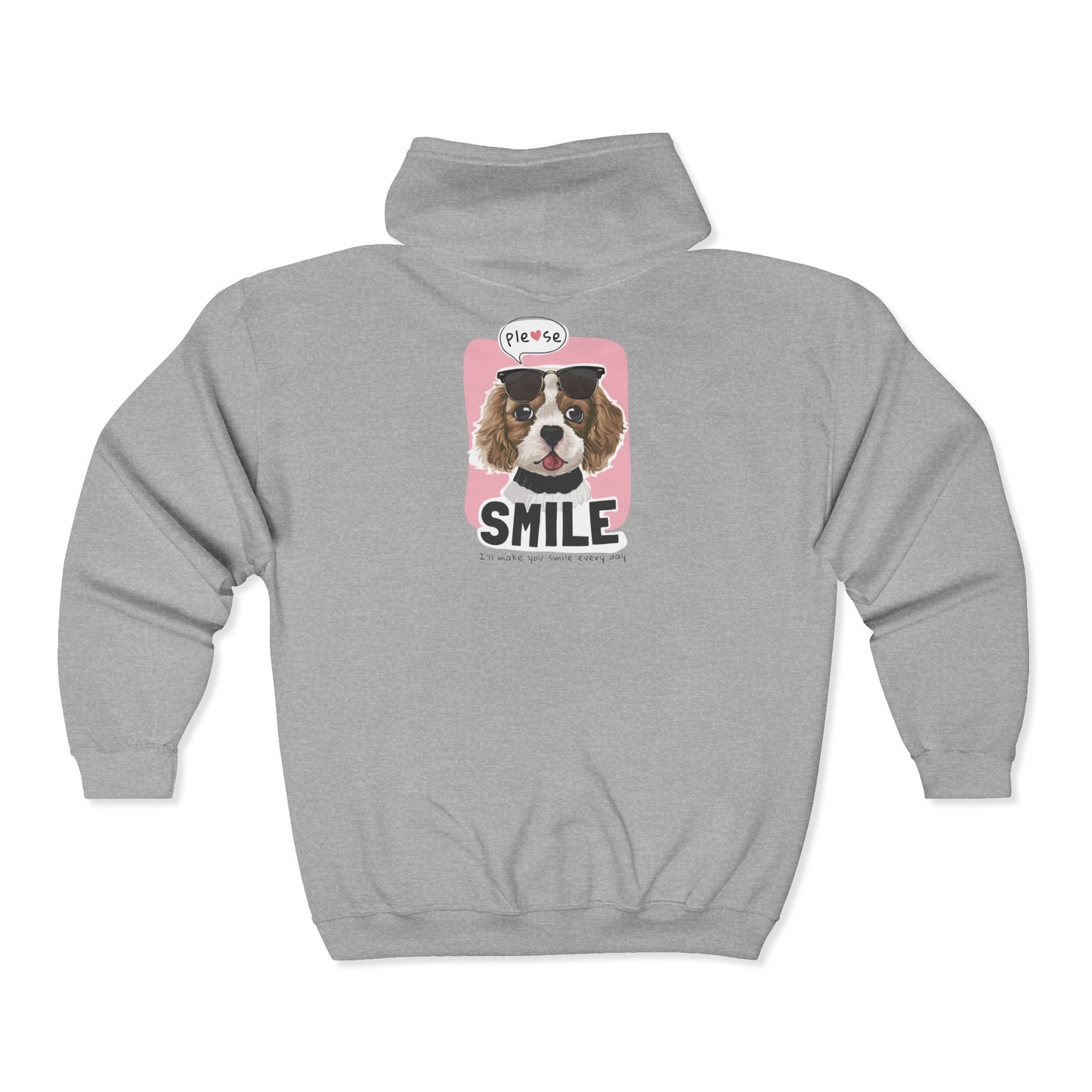 Cavalier King Charles Spaniel Sunglasses Zip Hoodie