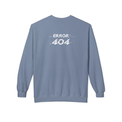 Error 404 Crewneck Sweatshirt, Funny Gift for Tech Lovers, Unisex Fleece Sweater, Casual Outfit, Geeky Humor Clothing