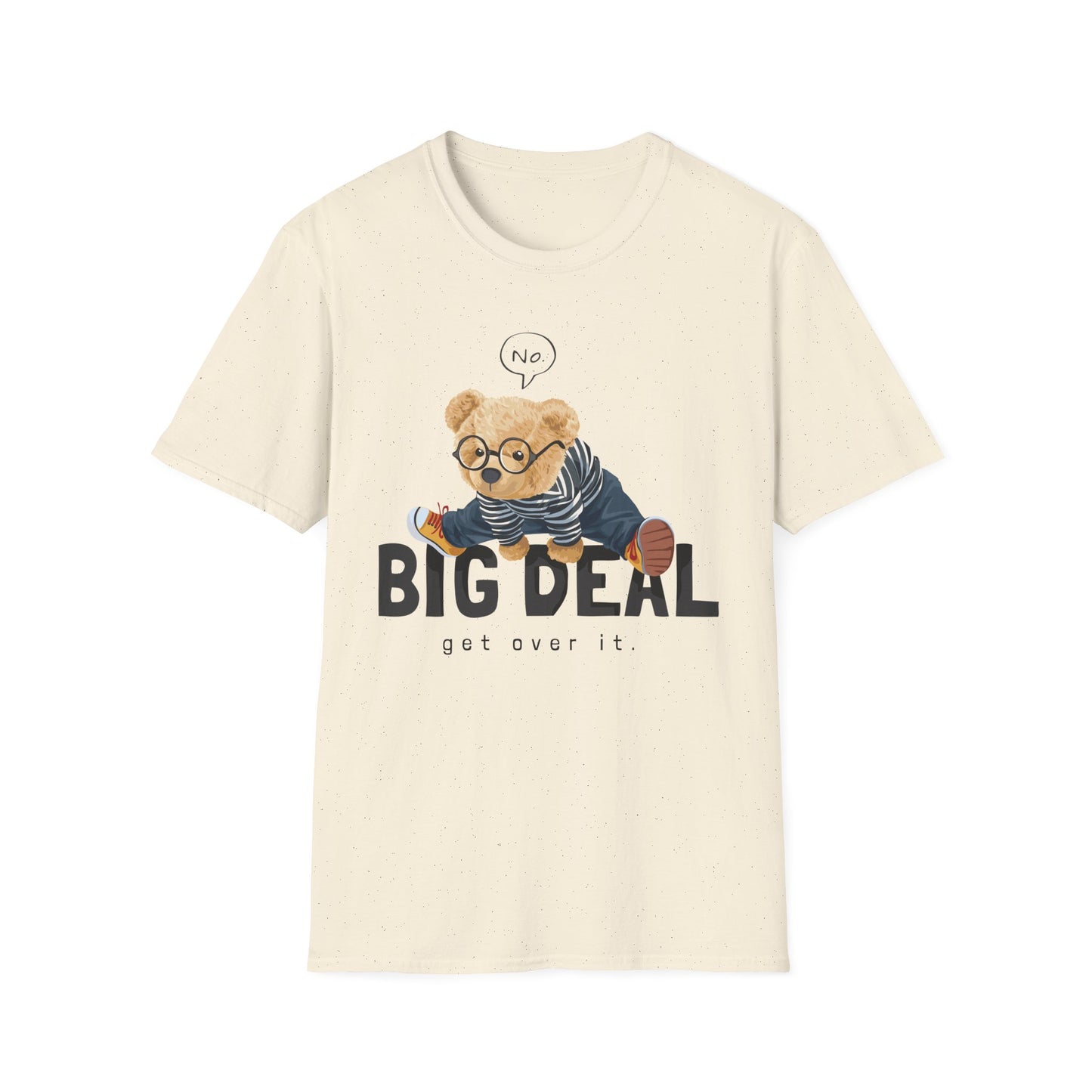 Playful Bear Graphic Tee - Unisex Softstyle T-Shirt, Casual Wear, Cute Gift, Birthday Shirt, Fun Statement Tee