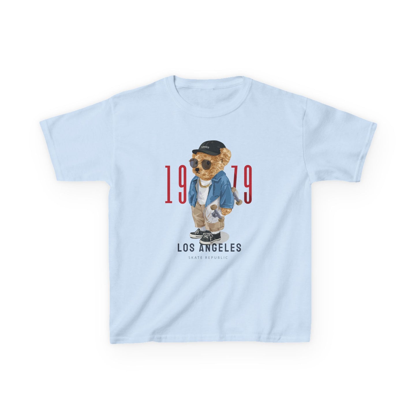 Vintage Kids Tee with Cool Bear Design, Fun Graphic T-Shirt, Cute Bear Apparel, Los Angeles 1979 Tee, Casual Everyday Wear