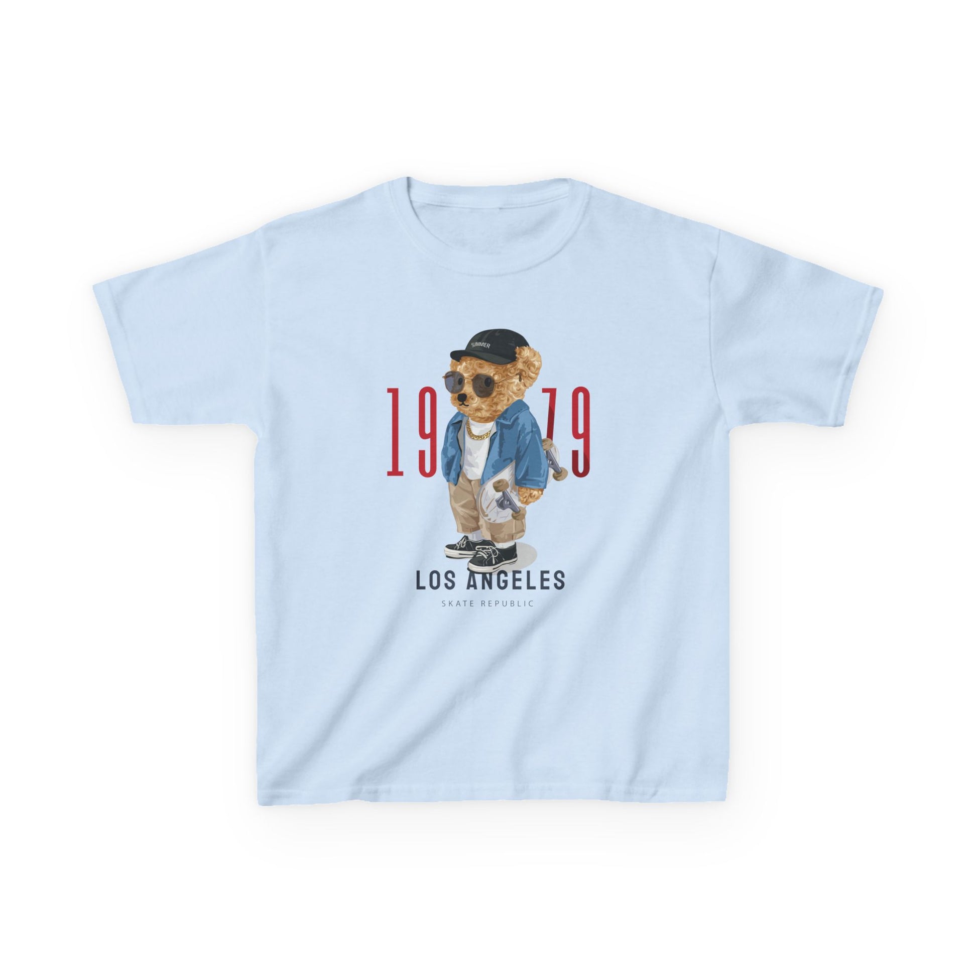 Vintage Kids Tee with Cool Bear Design, Fun Graphic T-Shirt, Cute Bear Apparel, Los Angeles 1979 Tee, Casual Everyday Wear