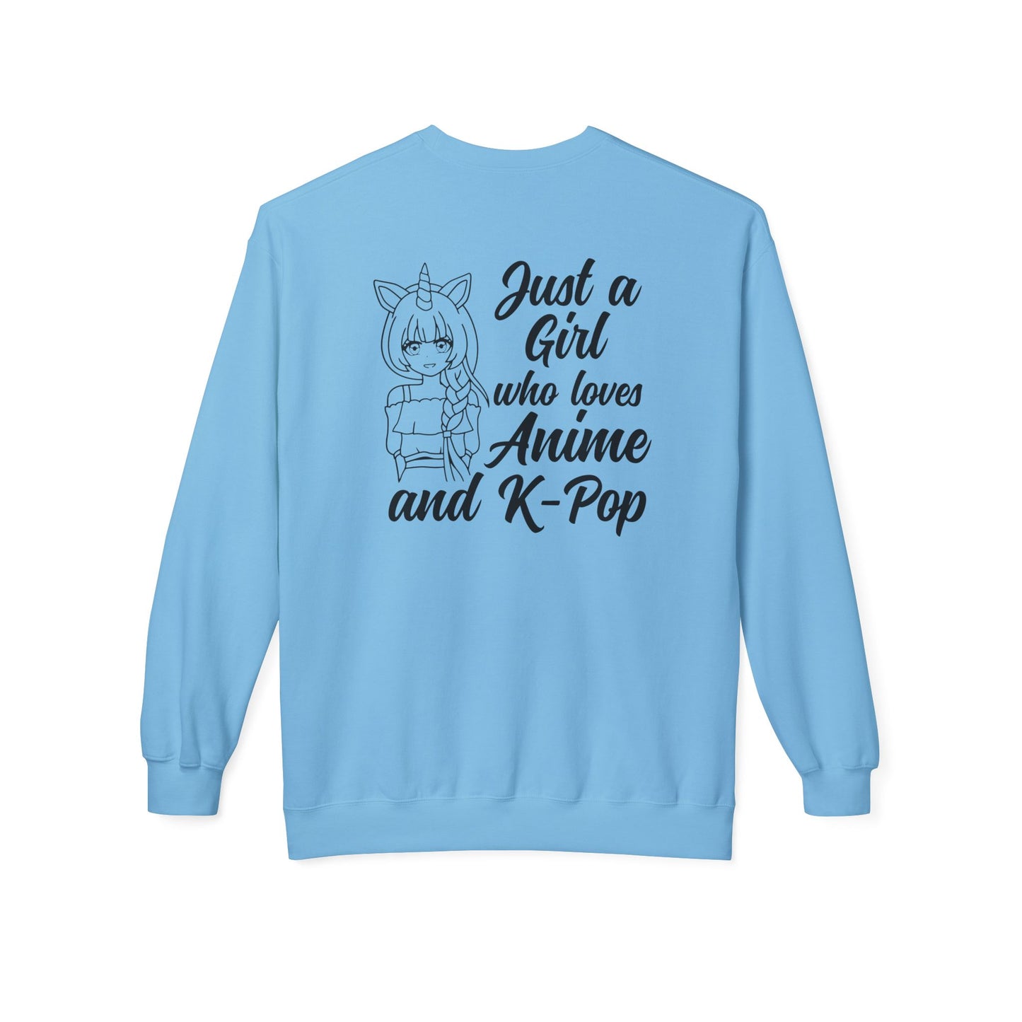 Anime & K-Pop Crewneck Sweatshirt, Cozy Gift for Fans, Cute Fashion for Anime Lovers, Perfect for Casual Outfits, Birthday & Holiday Gift