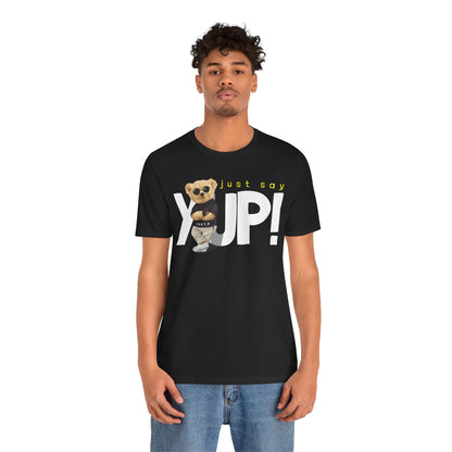 Trendy Bear Graphic Tee, CasualWear, Summer Style, Gift for Friends, Streetwear, Everyday Outfits