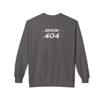 Error 404 Crewneck Sweatshirt, Funny Gift for Tech Lovers, Unisex Fleece Sweater, Casual Outfit, Geeky Humor Clothing