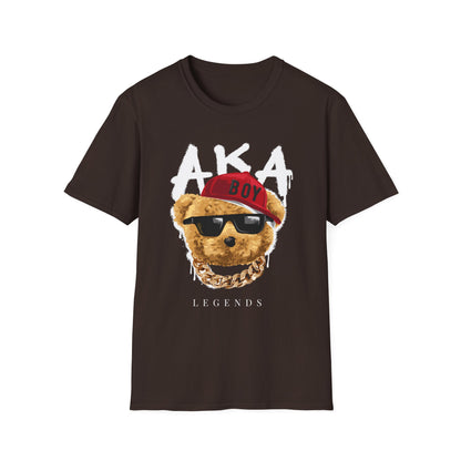 Trendy Graphic Tee: AKA Legends T-Shirt for Casual Wear, Gift for Bear Lovers, Stylish Summer Essential, Unisex Soft Tee Dark Chocolate