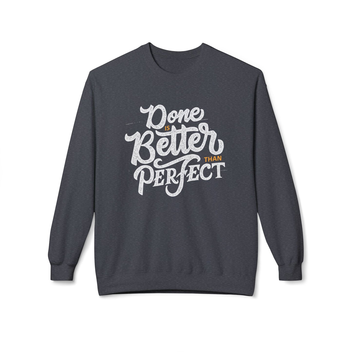 Motivational Fleece Sweatshirt: Cozy Crewneck, Perfect for Self-Care Days, Gift for Friends, Inspirational Quotes, Peer Encouragement