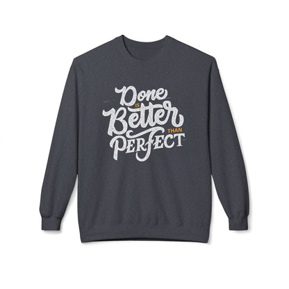 Motivational Fleece Sweatshirt: Cozy Crewneck, Perfect for Self-Care Days, Gift for Friends, Inspirational Quotes, Peer Encouragement