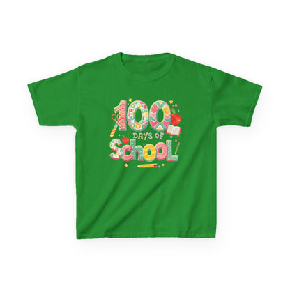Kids School Celebration Tee - 100 Days of School, Class Shirt, Back to School Outfit, Fun Teacher Gift, Kids Education Apparel Irish Green