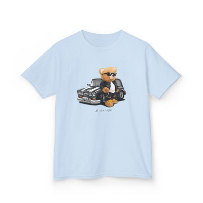 Cool Bear Kid's Tee, Funky Kids Shirt, Fun Summer Tee, Toddler Fashion, Gift for Kids Birthday Light Blue