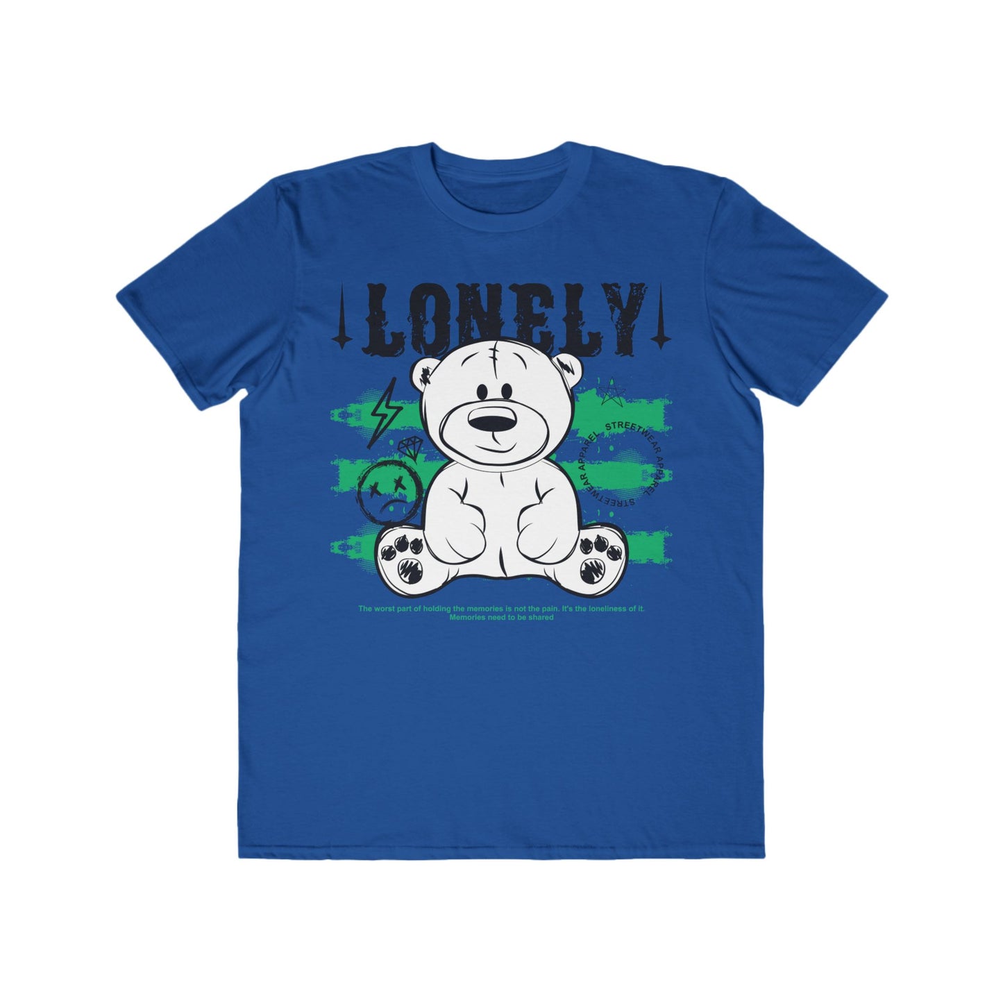 Urban Wear For Men Fashion Tee with Bear Design - Perfect for Casual Days, Gifting, Birthdays, Holidays, and Trendy Outfits Royal Blue