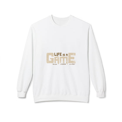 Game Life Unisex Sweatshirt, Soft Sweatshirt, Gamer Gift, Casual Wear, Birthday Gift, Inspirational Apparel White