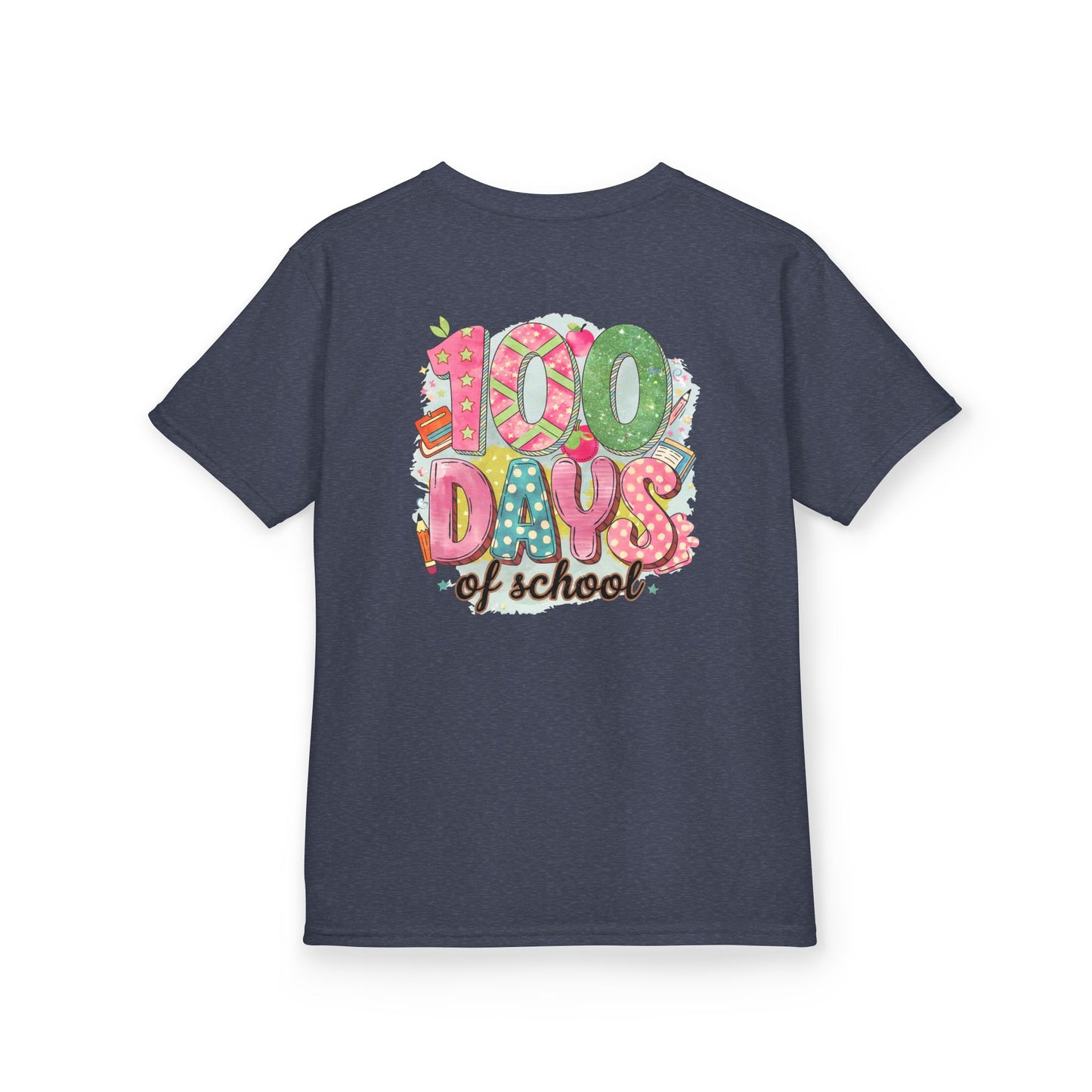 Kids 100 Days of School Tee, Fun t-shirt for kids, Milestone celebration shirt, Perfect for school events, Unique kids' apparel