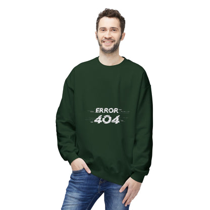 Error 404 Crewneck Sweatshirt, Funny Gift for Tech Lovers, Unisex Fleece Sweater, Casual Outfit, Geeky Humor Clothing