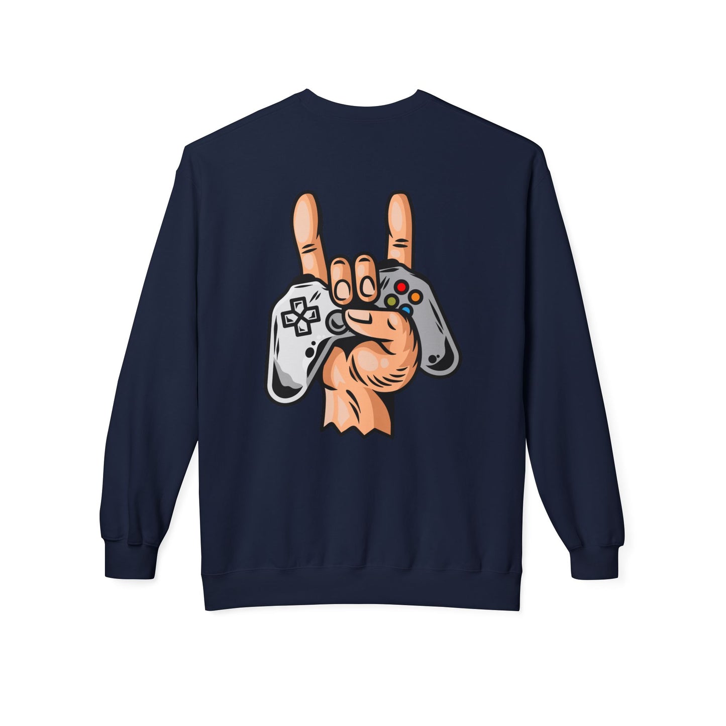 Gamer Fleece Crewneck Sweatshirt, Unisex Sweatshirt for Gamers, Gaming Apparel, Perfect Gift for Birthdays, Geek Culture, Casual Wear