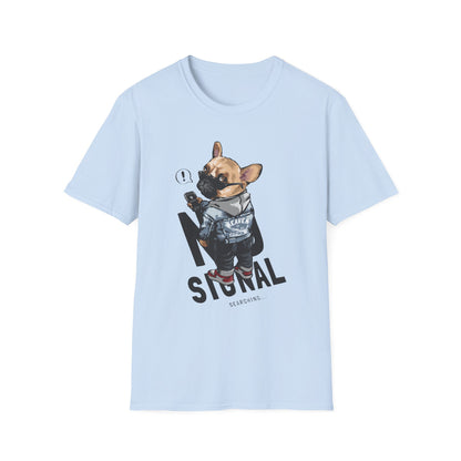 Cool Dog Graphic T-Shirt, Fun Pet Lover Tee, Casual Style for Any Occasion, Unique Gift for Dog Owners, Animal Lover Apparel Light Blue