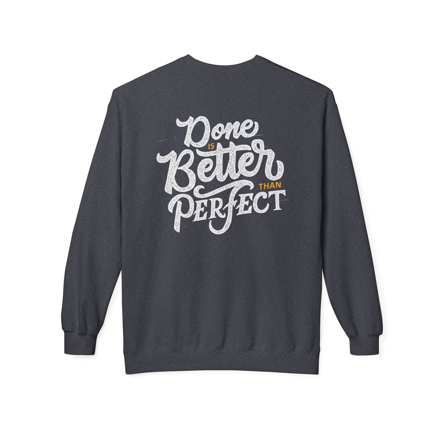 Motivational Fleece Sweatshirt: Cozy Crewneck, Perfect for Self-Care Days, Gift for Friends, Inspirational Quotes, Peer Encouragement