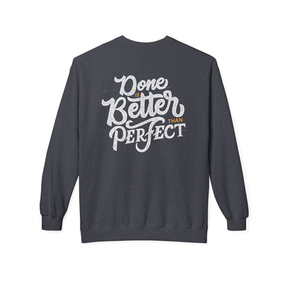 Motivational Fleece Sweatshirt: Cozy Crewneck, Perfect for Self-Care Days, Gift for Friends, Inspirational Quotes, Peer Encouragement