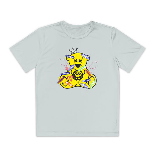 Youth Graphic Tee, Fun Casual Wear, Unique Kids T-Shirt, Sporty Style, Birthday Gift, Playdate Outfit Silver