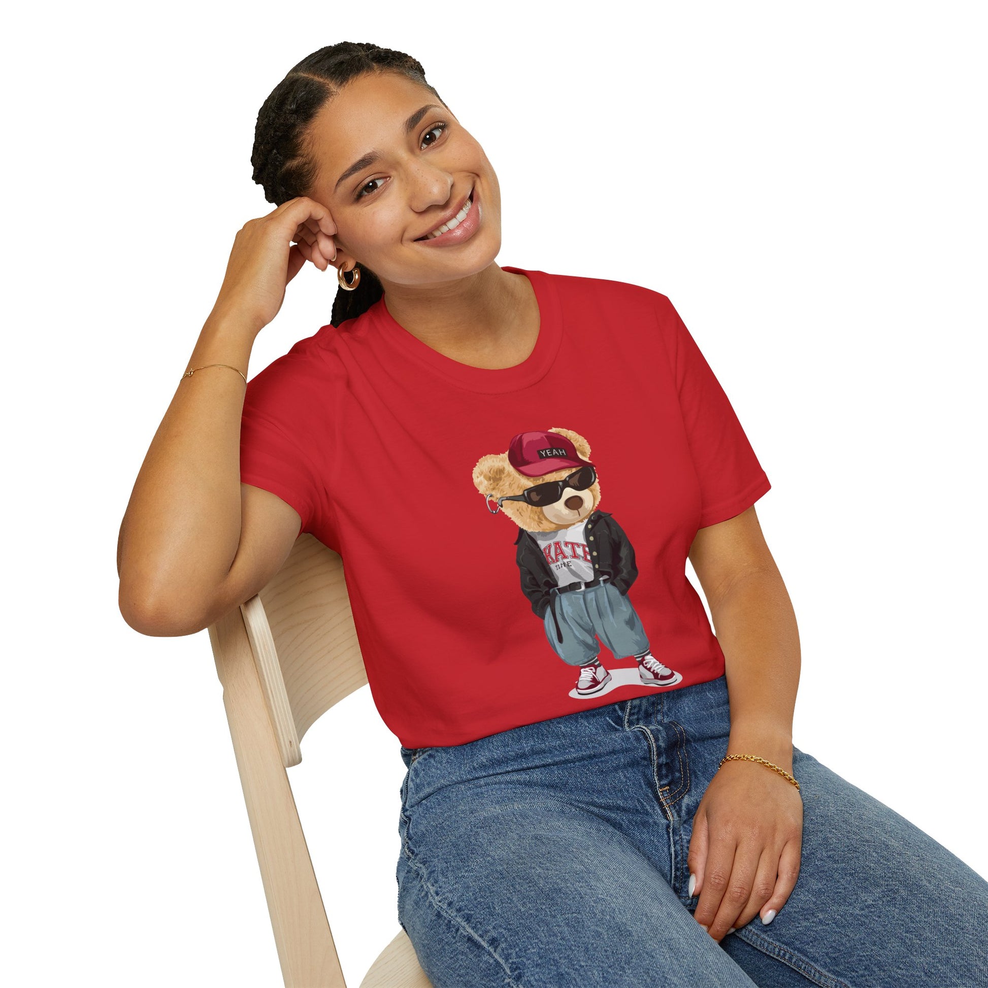 Hip Hop Bear T-Shirt | Cool Graphic Tee, Streetwear, Casual Wear, Gift for Teens, Hip Hop Style