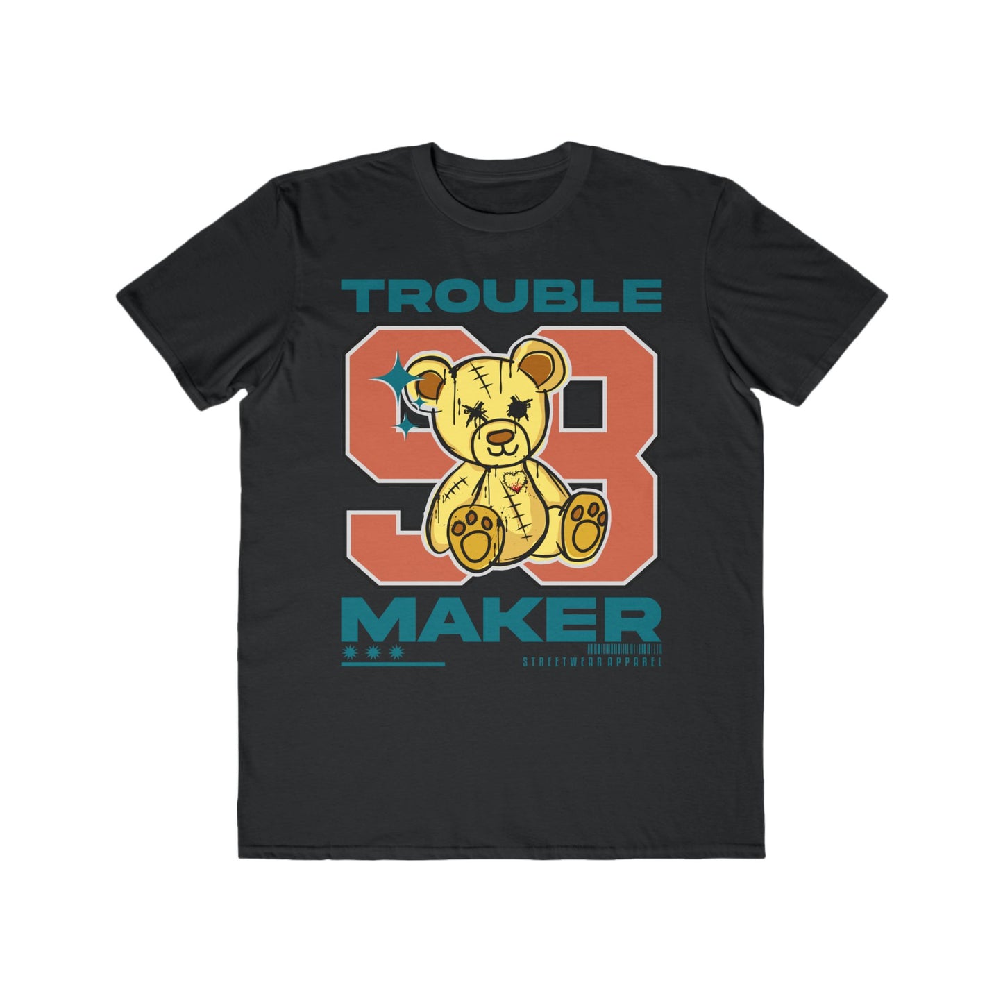 Trouble Maker Tee - Fun Graphic Shirt, Urban Wear For Men, Unique Fashion Statement, Trendy Everyday Apparel Black