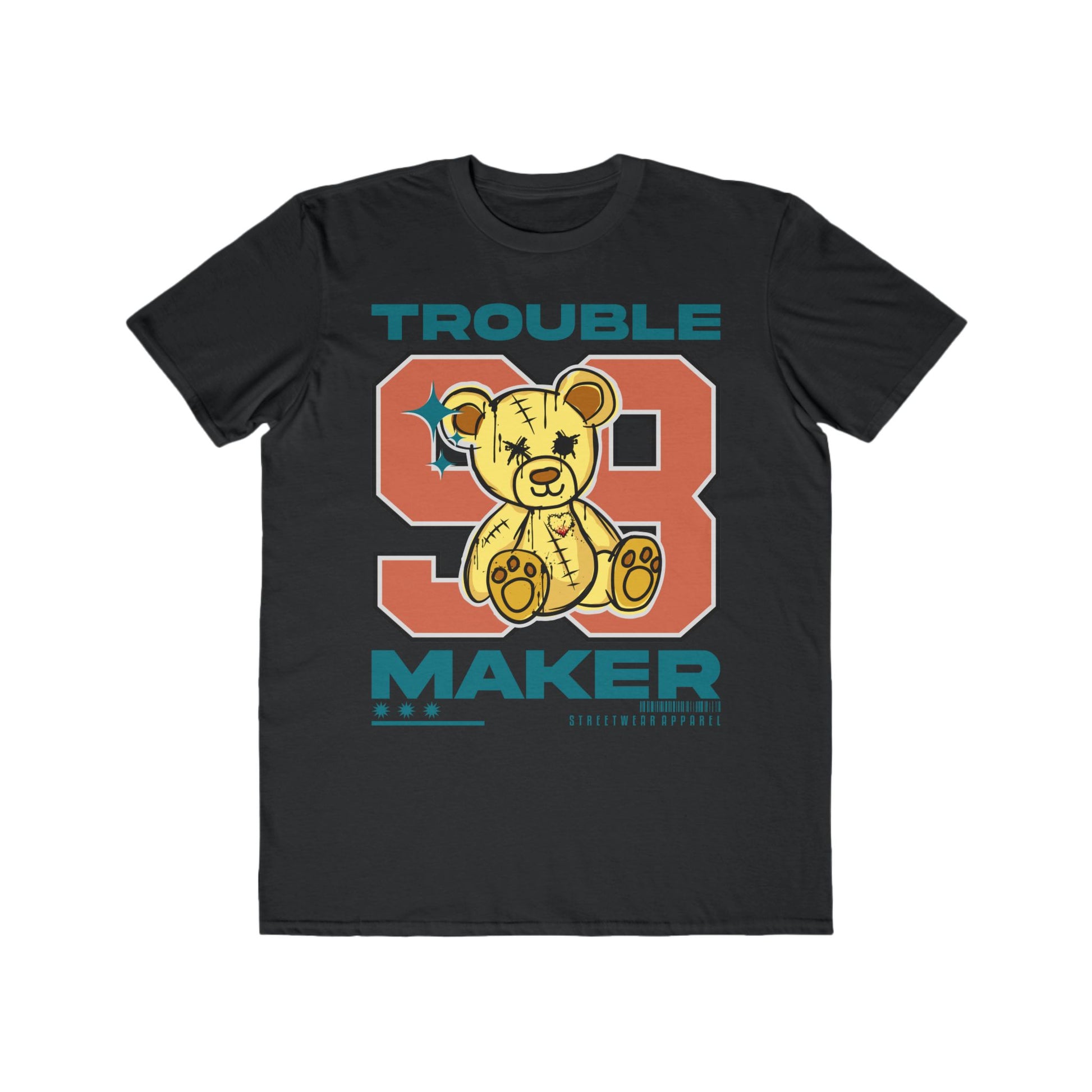 Trouble Maker Tee - Fun Graphic Shirt, Urban Wear For Men, Unique Fashion Statement, Trendy Everyday Apparel Black