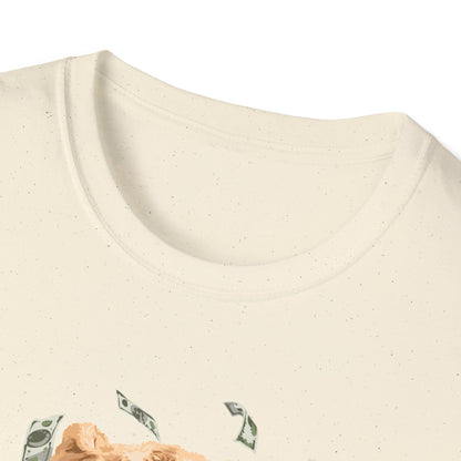 Rich Boy Graphic T-Shirt | Unisex Softstyle Tee | Cute Bear Design | Casual Wear | Gift for Kids | Birthday & Holiday