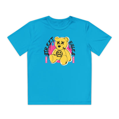 Street Bear Youth Tee - Trendy Graphic T-Shirt, Kids' Casual Wear, Birthday Gift, Streetwear Style, Cool Summer Shirt
