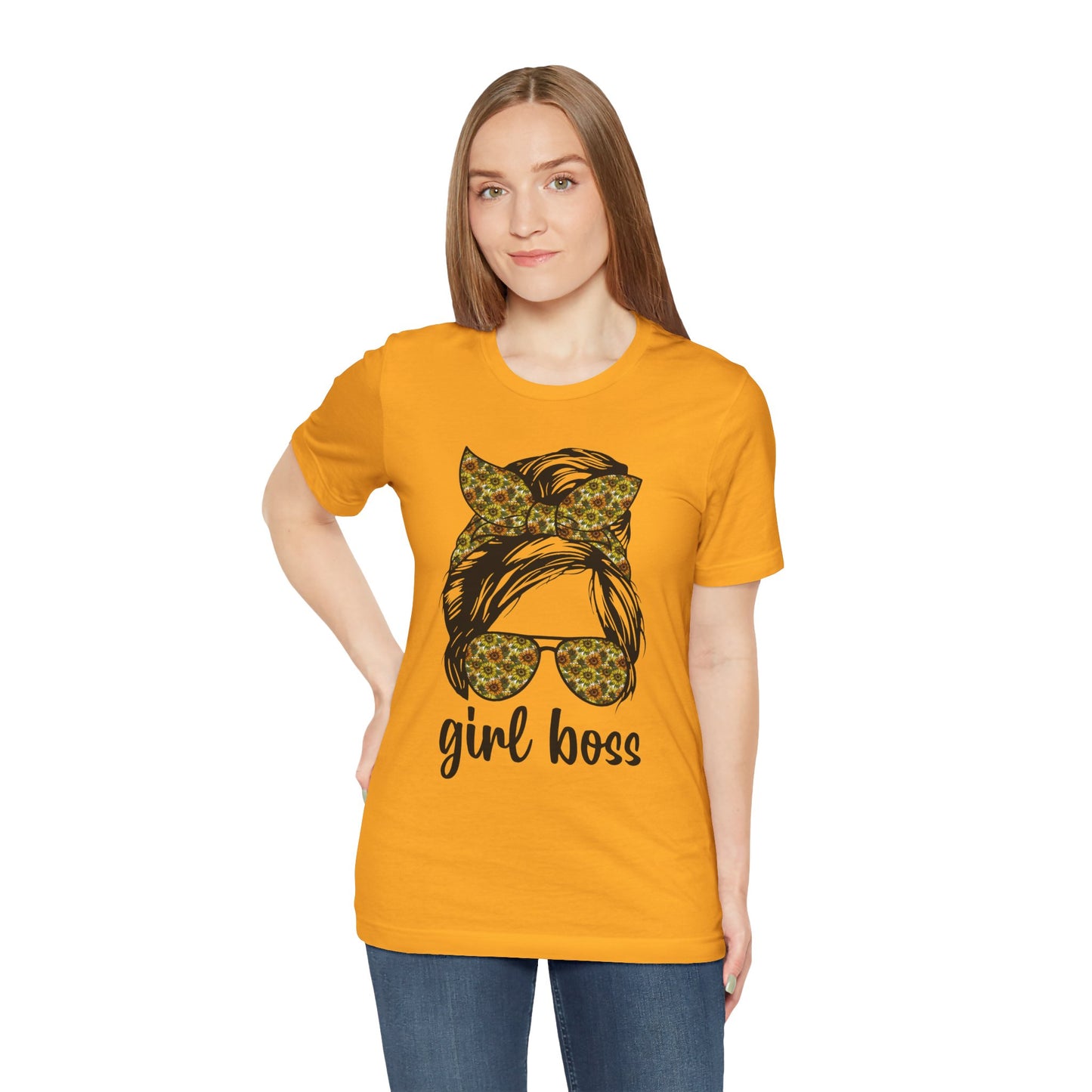 Stylish Girl Boss Tee: Empowerment Shirt for Women, Casual Outfit, Trendy Gift, Birthday Apparel, Motivational Fashion