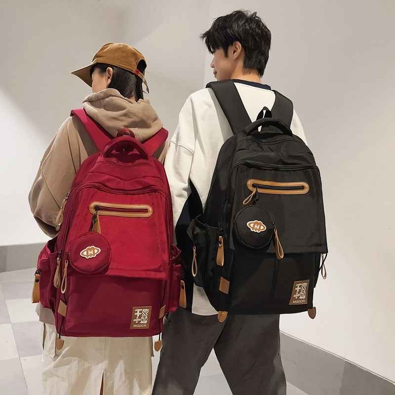 New Large-capacity Backpack Middle School Students Schoolbag