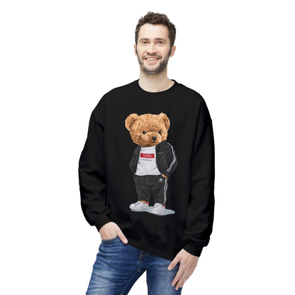 Teddy Bear Sweatshirt - Perfect for Teens, Gifts, Casual Wear, Winter Essentials, Cute Graphic Apparel